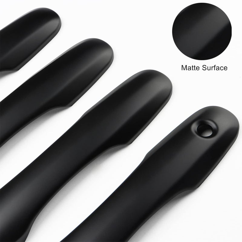 DLOVEG Car Door Handle Cover Protector Compatible for 2018-2023 2024 2025 Toyota Camry Accessories Compatible for Toyota Corolla Venza 2025 2024 2023 2022-2020 (with 2 Smart Key Holes, Matte Black) - Image 5